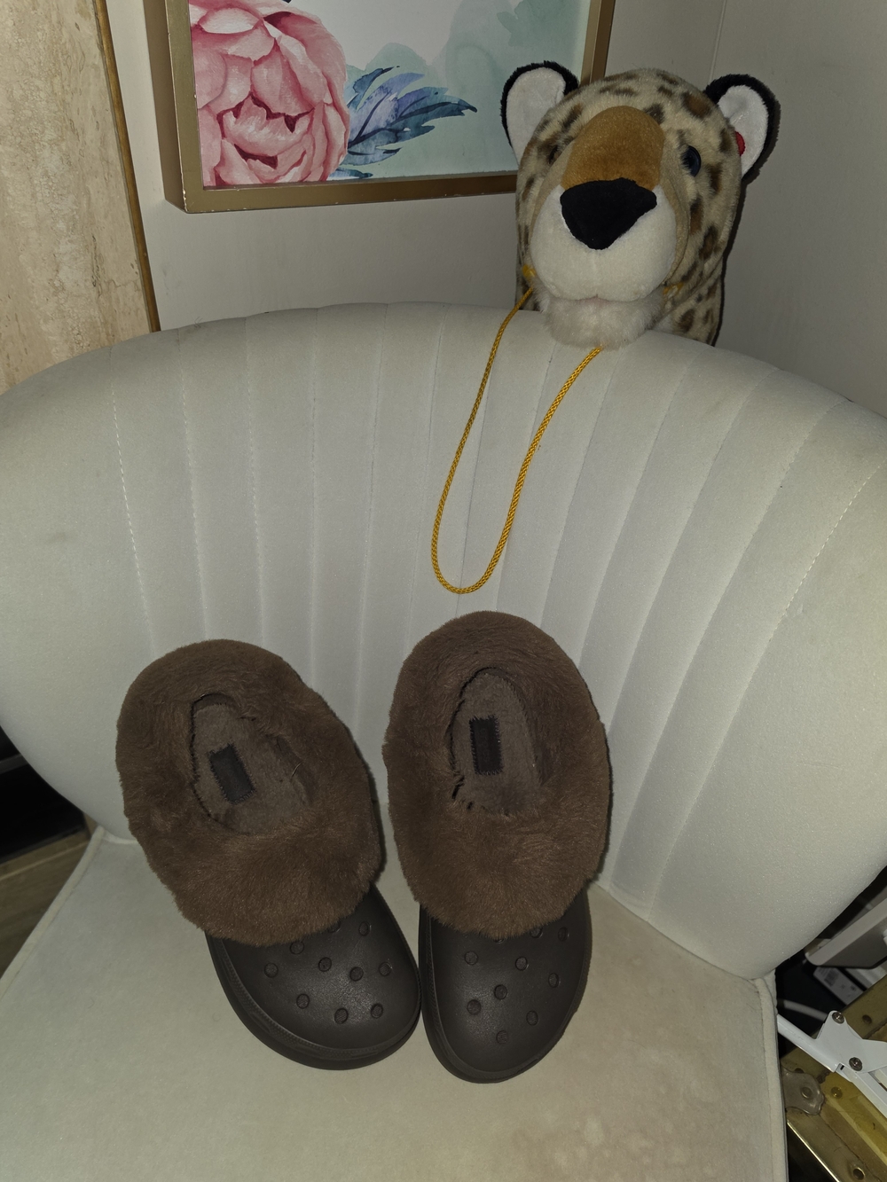 Furever Crocs Platform Brown 8 - Picture 4 of 6